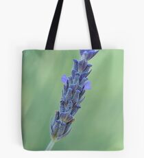 Lavender on muted green Tote Bag