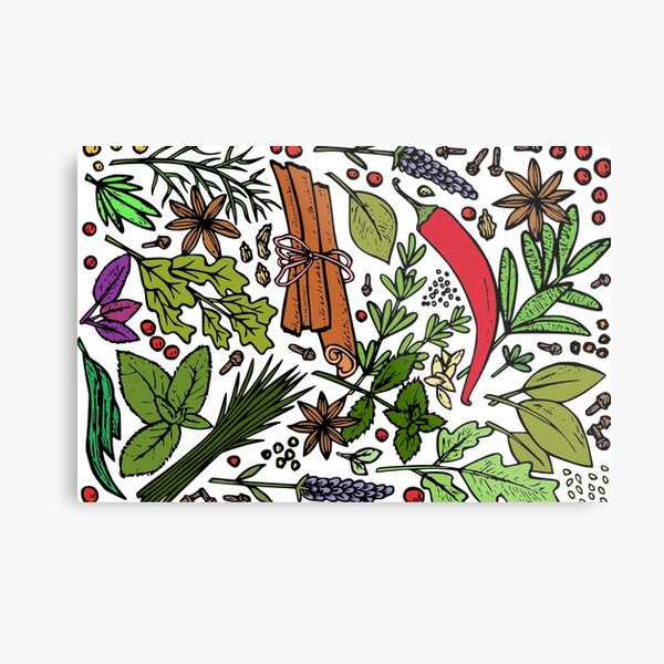 Herbs Metal Print