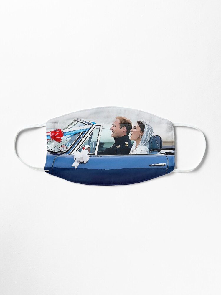 Alternate view of Prince William, Duke of Cambridge & Catherine, Duchess of Cambridge's Wedding Day Mask