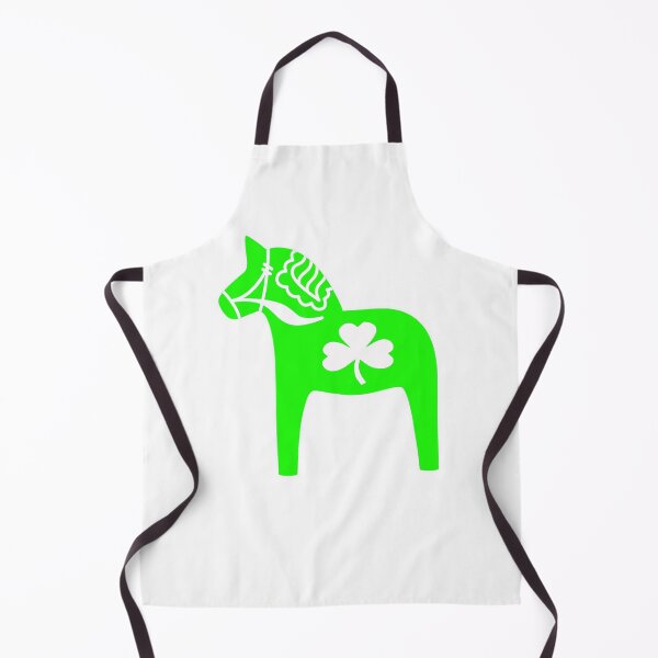 Item preview, Irish Dala Horse Green Shamrock Sweden Ireland Dalahost designed and sold by funnytshirtemp.