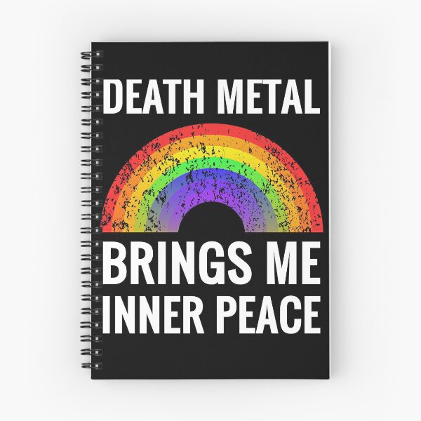 Item preview, Death Metal Brings me Inner Peace Sarcastic Metalhead Meme designed and sold by h44k0n.