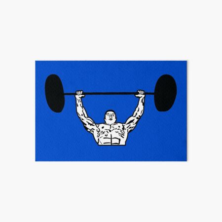 Muscle Man Art Board Print
