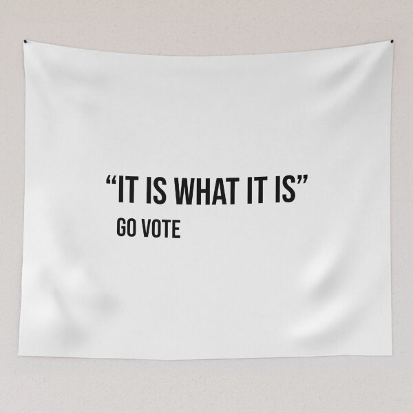 Item preview, Es lo que es Go Vote (Blanco) designed and sold by MSA-42.
