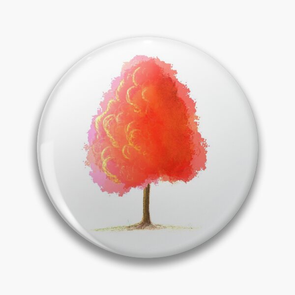 Item preview, Red Orange Maple Tree designed and sold by spooks draws.