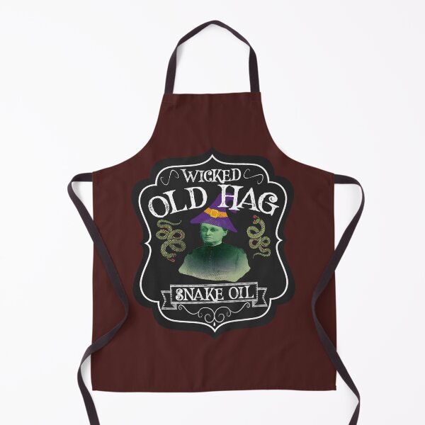 Item preview, Wicked Old Hag Snake Oil Witch Snakes Vintage Distressed designed and sold by funnytshirtemp.