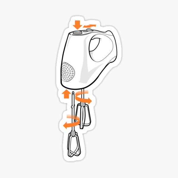 Electric Whisk Annotated Sticker