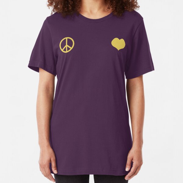 Peace and Love - Josuke Slim Fit T-Shirt