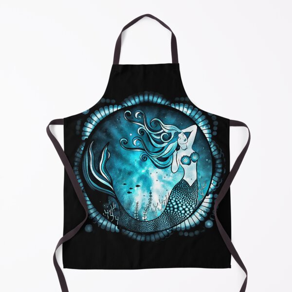 Item preview, Mermaid Mandala - Blue Grunge designed and sold by serenaking.