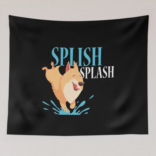 Item preview, Cute Shiba Dog - Splish Splash water game / TAGADOG designed and sold by tagadog.