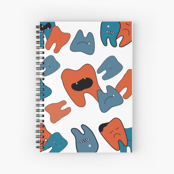 Ilustración con motivo muelas. Elige el producto que más te guste. Cuaderno de espiral
