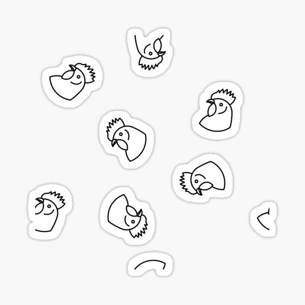 Chickens!!! Sticker