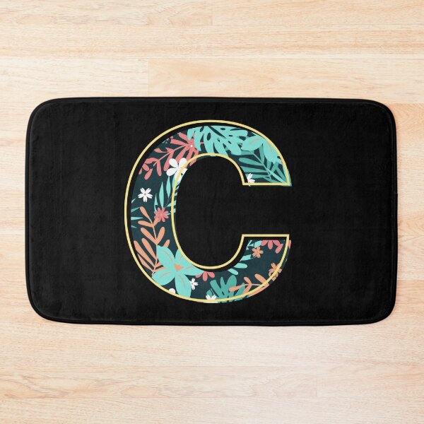 Item preview, Letter C retro flowers designed and sold by knst-wrk.