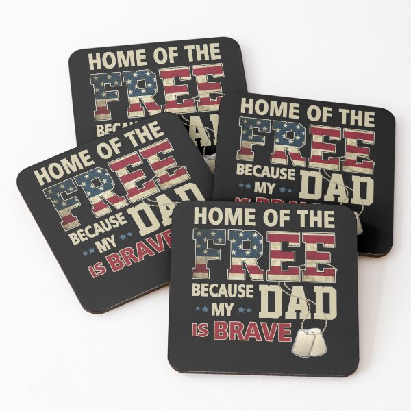 Item preview, Home Of The Free Because My Dad Is Brave Veteran Day Proud designed and sold by Simeon	 Dorelus.