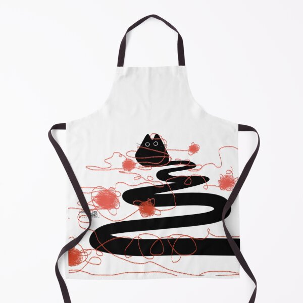 Item preview, Cute black cat tangled in red string designed and sold by kaylenerose.