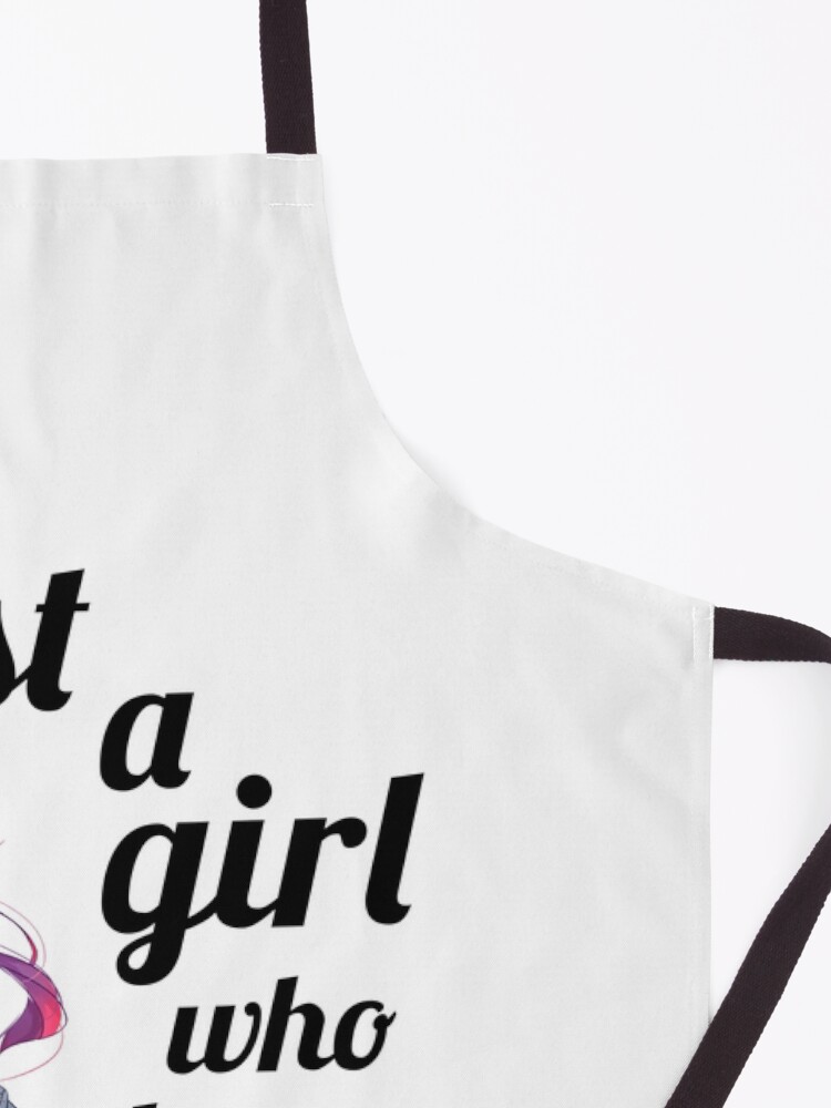 "Just a Girl Who Loves Anime" Apron by beruc Redbubble