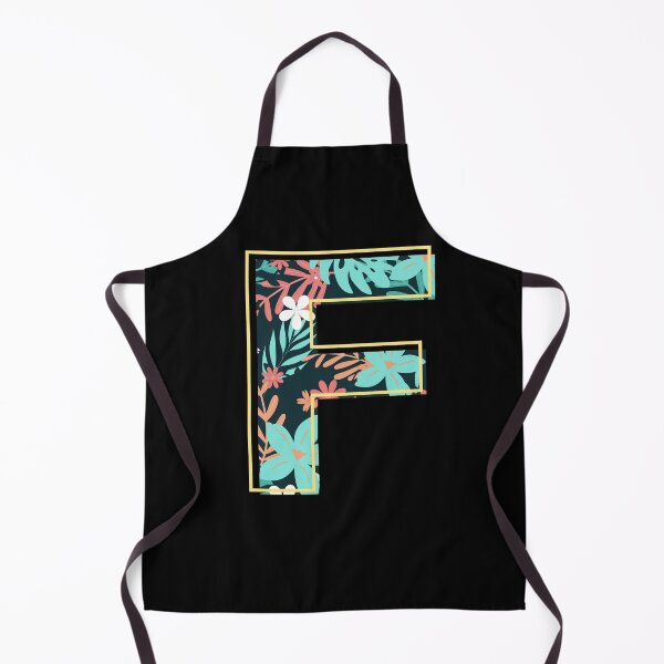Item preview, Letter F retro flowers designed and sold by knst-wrk.