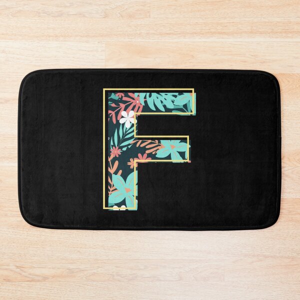 Item preview, Letter F retro flowers designed and sold by knst-wrk.