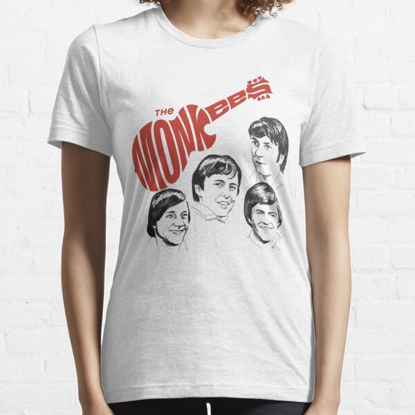 Majunnn The Monkees Logo T Shirts Womens 3/4 Long Sleeve Round Neck Baseball Shirts