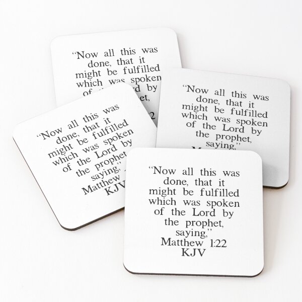 Item preview, Matthew 1:22 KJV designed and sold by IBMClothing.