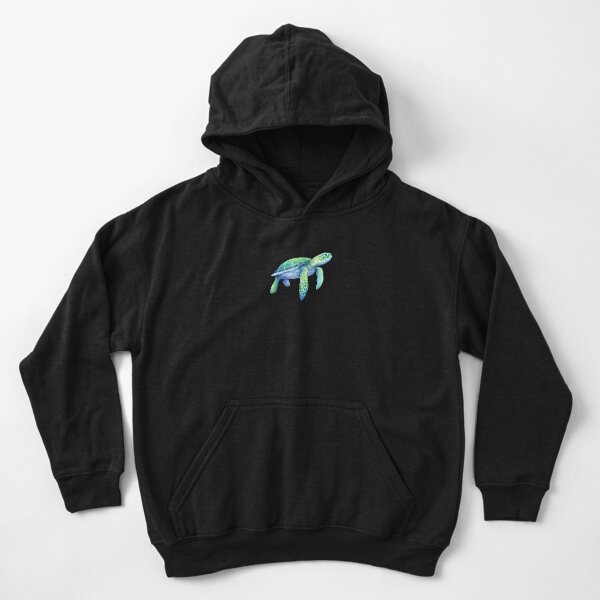 Discover Green Sea Turtle Kid Pullover Hoodie