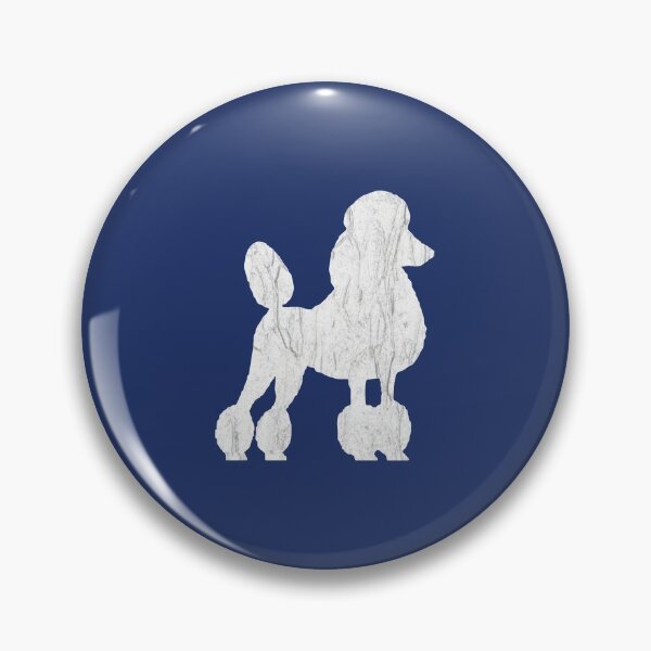 Item preview, Poodle in white designed and sold by ThePoodleandCo.