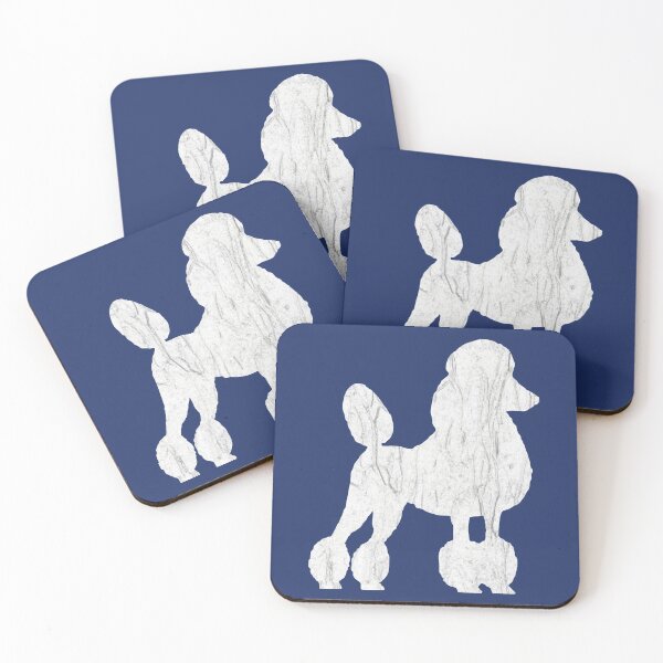 Item preview, Poodle in white designed and sold by ThePoodleandCo.