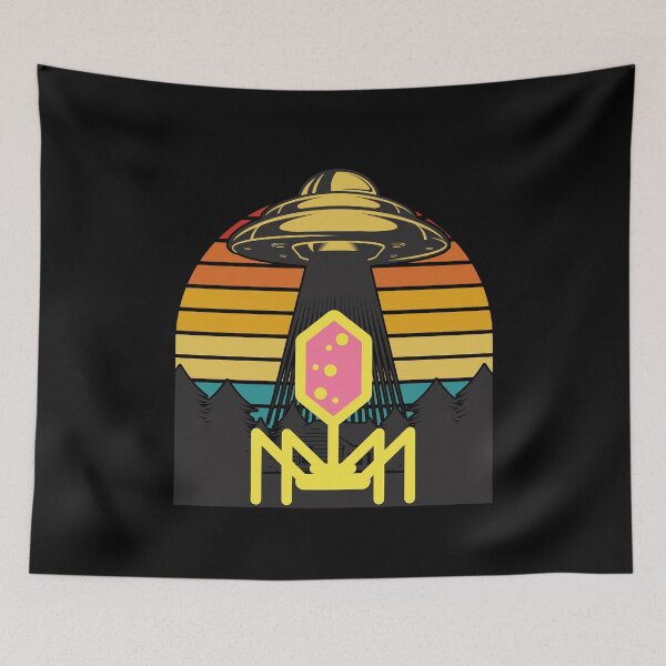 Item preview, UFO RETRO VINTAGE SUNSET PHAGE  Micro designed and sold by Hippiesole.