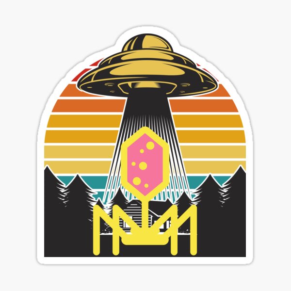 Item preview, UFO RETRO VINTAGE SONNENUNTERGANG PHAGE Micro designed and sold by Hippiesole.