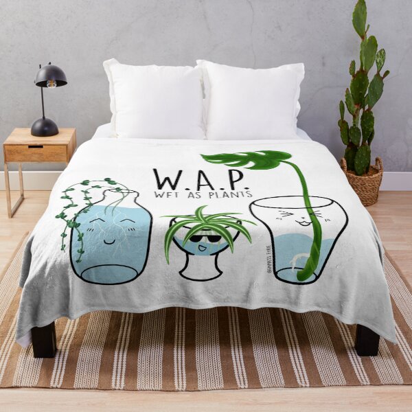 Item preview, Wet As Plants - WAP - Cute Funny Plant Art  designed and sold by EmpressEyrie.