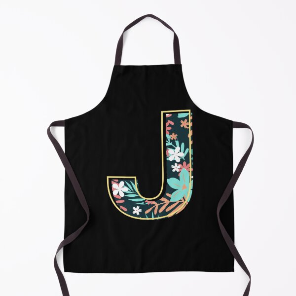 Item preview, Letter J retro flowers designed and sold by knst-wrk.