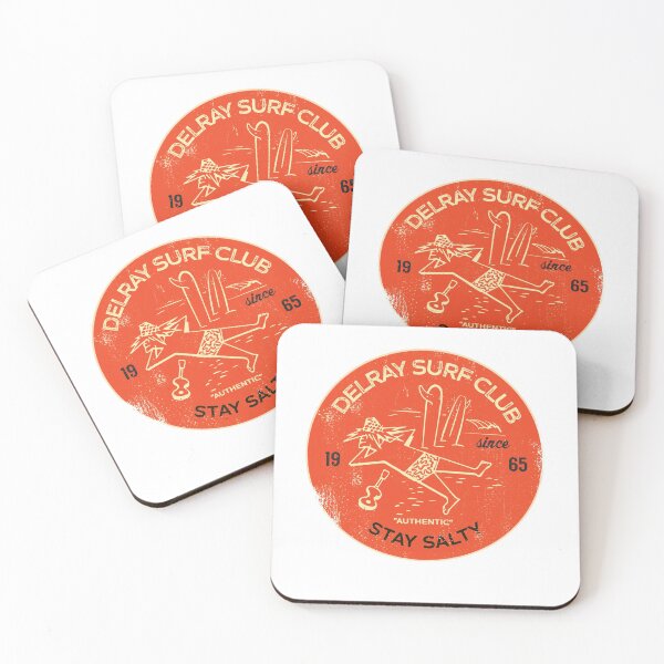 Item preview, Delray Surf Club Surfing Emblem Design designed and sold by BourbonMania.