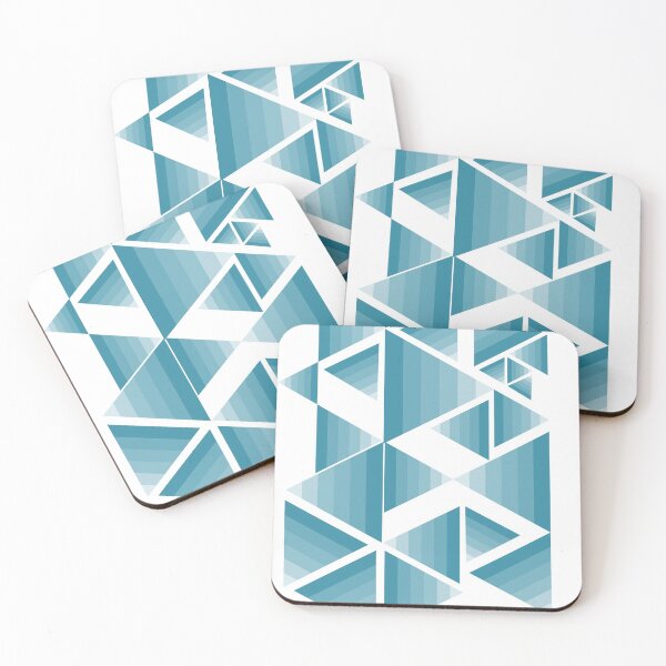 Item preview, Triangle blue pattern designed and sold by The Pattern Artist.