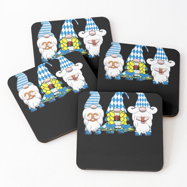 Item preview, 3 Octoberfest Gnomes Bavarian Flag German Gnomes designed and sold by funnytshirtemp.