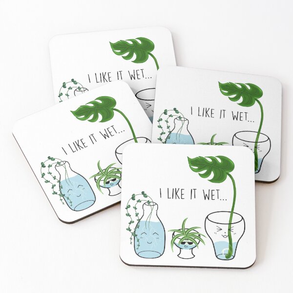 Item preview, 'I like it wet' - Cute Funny Plant Art  designed and sold by EmpressEyrie.