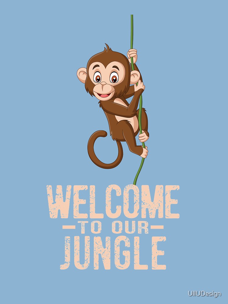 KFig21 Welcome to The Jungle - Black Kids T-Shirt