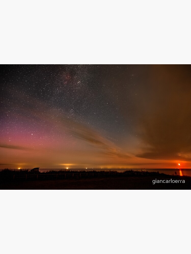 Happisburgh - Milky Way with rising Moon & Northern Lights by giancarloerra