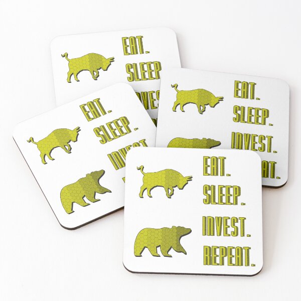 Item preview, Eat. Sleep. Invest. Repeat. - Stock Markets Investing designed and sold by FunSilly.