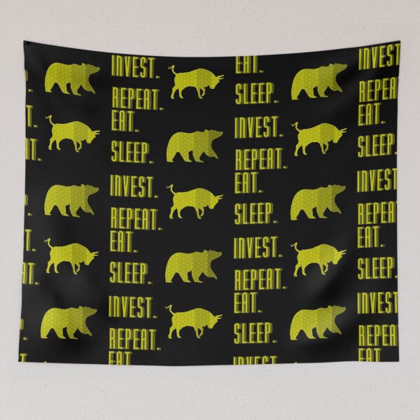 Item preview, Eat. Sleep. Invest. Repeat. - Stock Markets Investing designed and sold by FunSilly.