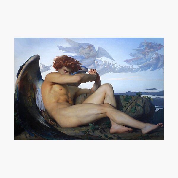 Fallen Lucifer (Fallen Angel by Alexandre Cabanel) Photographic Print
