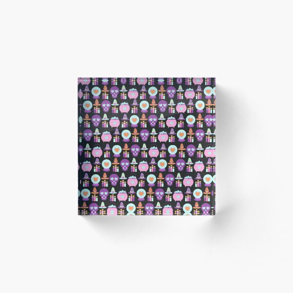 Happy Halloween Magical Witch Acrylic Block