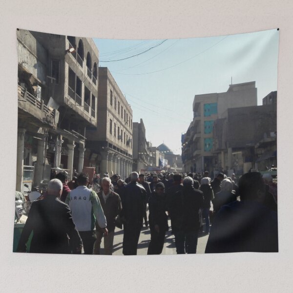 Item preview, Busy Street in Old Town, Baghdad, Iraq designed and sold by Heaven-Earth.