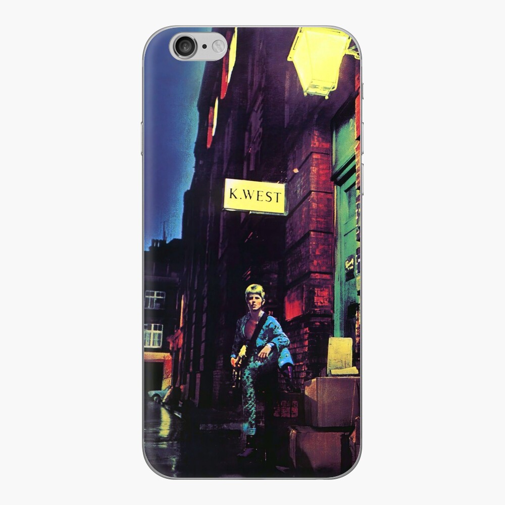 Vinilo Para Iphone El Ascenso Y La Caida De Ziggy Stardust Hd De Music Box Redbubble