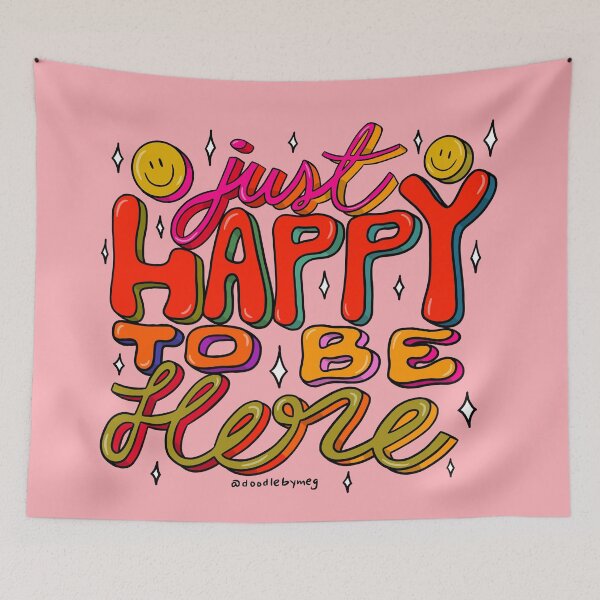 Item preview, Happy To Be Here designed and sold by doodlebymeg.