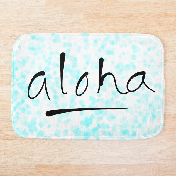 Item preview, Hand drawn Blue Aloha  designed and sold by SassyStore.