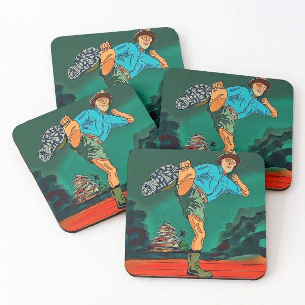 Item preview, Cool Kung fu Ninja Old Man Warrior, Karate Illustration, Gift For Man designed and sold by Seopdesigns.