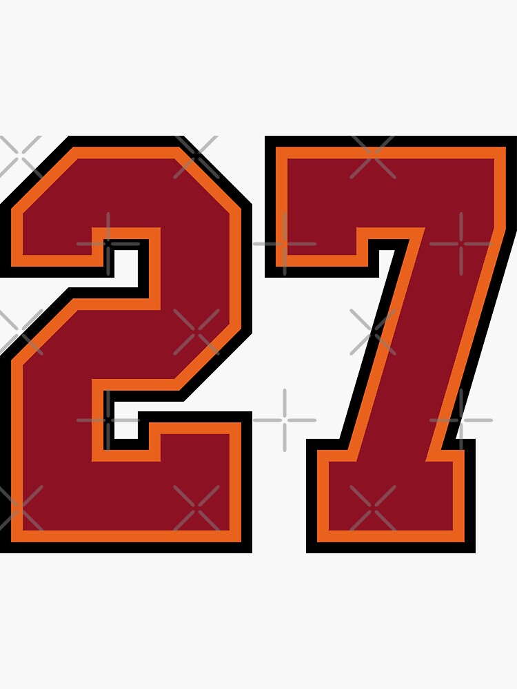 27 number jersey' Sticker