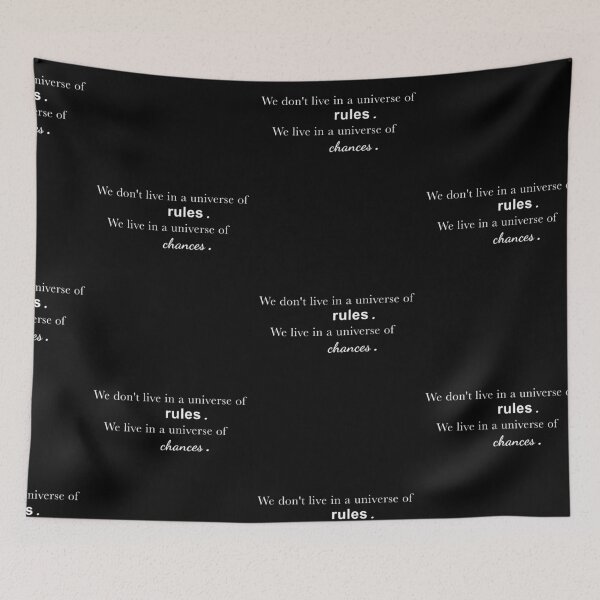 Item preview, "We live in a universe of chances" by Reginald Hargreevess designed and sold by Ana-Stasion.