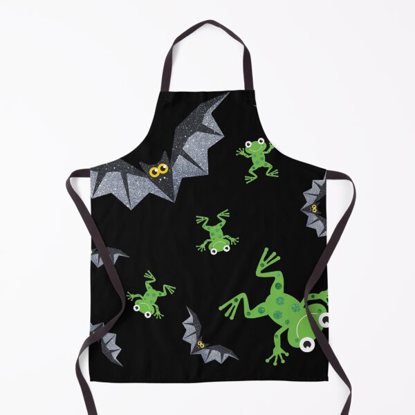 Item preview, It's Raining (Sparkly Halloween) Bats and Frogs designed and sold by VicEllisArt.