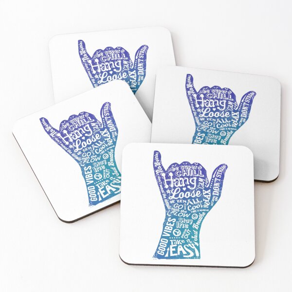 Item preview, Hang Loose Good Vibes Shaka Sign designed and sold by BourbonMania.