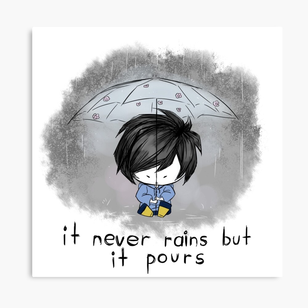 "It Never Rains But it Pours" Canvas Print by FuyuNi | Redbubble